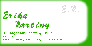 erika martiny business card